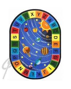 Space Alphabet Rug 3.25 x 4m Oval XL