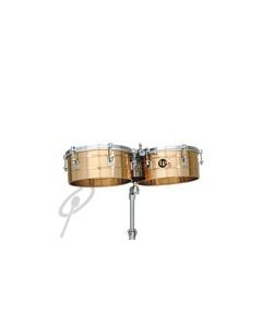 LP Tito Puente Timbales 14+15" Brass w/stand