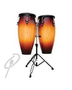 LP Aspire 10+11 Congas V-Sunburst w/Std