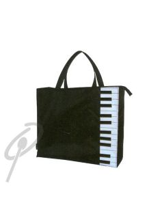 Payton Carry Bag - Wide Black w/Pianokey