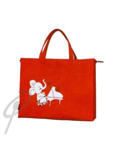 Payton Carry Bag - Wide Red Eleph.Piano