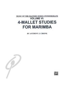 Music of the Masters, Volume 6 - 4-Mallet Studies for Marimba