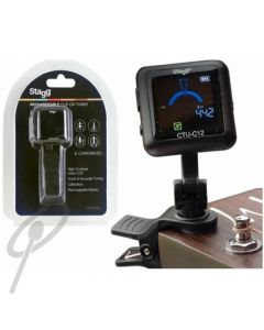 Stagg Tuner- Clip on Chrom Rechargeable