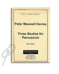 Three Studies For Percussion - Parts