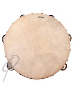 Mano Tambourine - 10inch with Calf Head 9 Pairs of Jingles