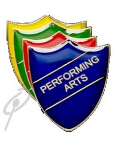 Performing Arts Badge Red Shield