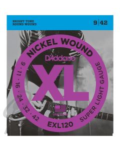 DAddario EXL120 Elec Guit Strings 9-42