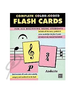 Alfreds 89 Color-Coded Flash Cards
