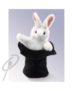 Folkmanis Rabbit in a Hat Puppet