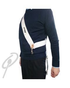 Lefima Textile Sling for Parade Drum WHITE