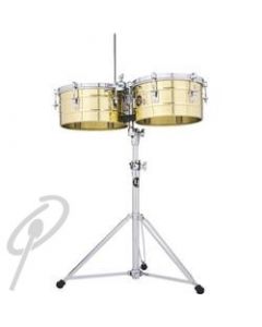 LP Tito Puente Timbales 13+14" Brass w/stand