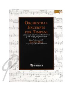 Orchestral Excerpts for Timpani Bk/CD