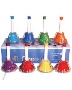 Mitello Hand Bells 8 Note Rainbow C-C