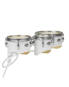 Pearl Junior Marching Trio 6,8,10" White w/harness