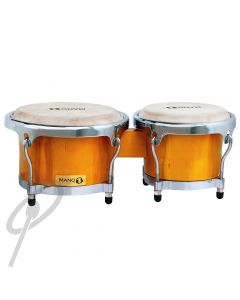Mano Professional Cuban Bongos - 7 and 8.5inch Natural