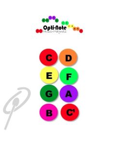 Opti-Note Magnets 60mm Pk 40 inc Bb&F#