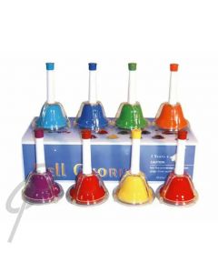 Optimum Hand Bell Set 8 Note Rainbow C-C