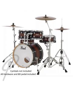 Pearl Decade Maple 20,10/12/14 Satin Black Burst