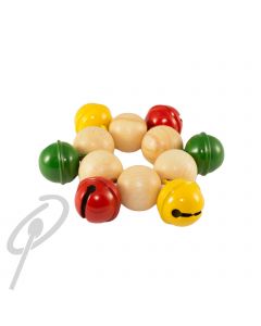 Rohema Wrist Bells 9cm Red/Yellow/Green