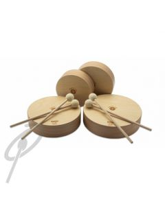 Rohema Natural Wood Drums w/4 Mallets