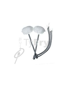 Ty Fry Ultimate Pipe Tenor Mallets White