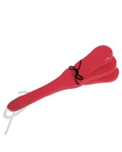 Linko Coyote Hand Castanets w/Handle Red