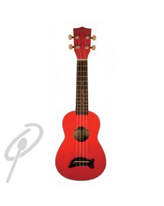 Makala Ukulele Dolphin Bridge - Candy Apple Red