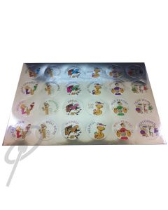 Tune Toons Metallic Music Stickers (72)